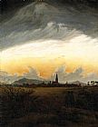 Caspar David Friedrich Canvas Paintings - Neubrandenburg